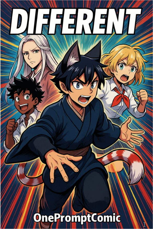 Couverture d'une bande dessinée réalisée par OnePromptComic